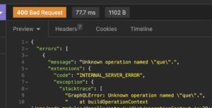 unknown graphql query grapjin
