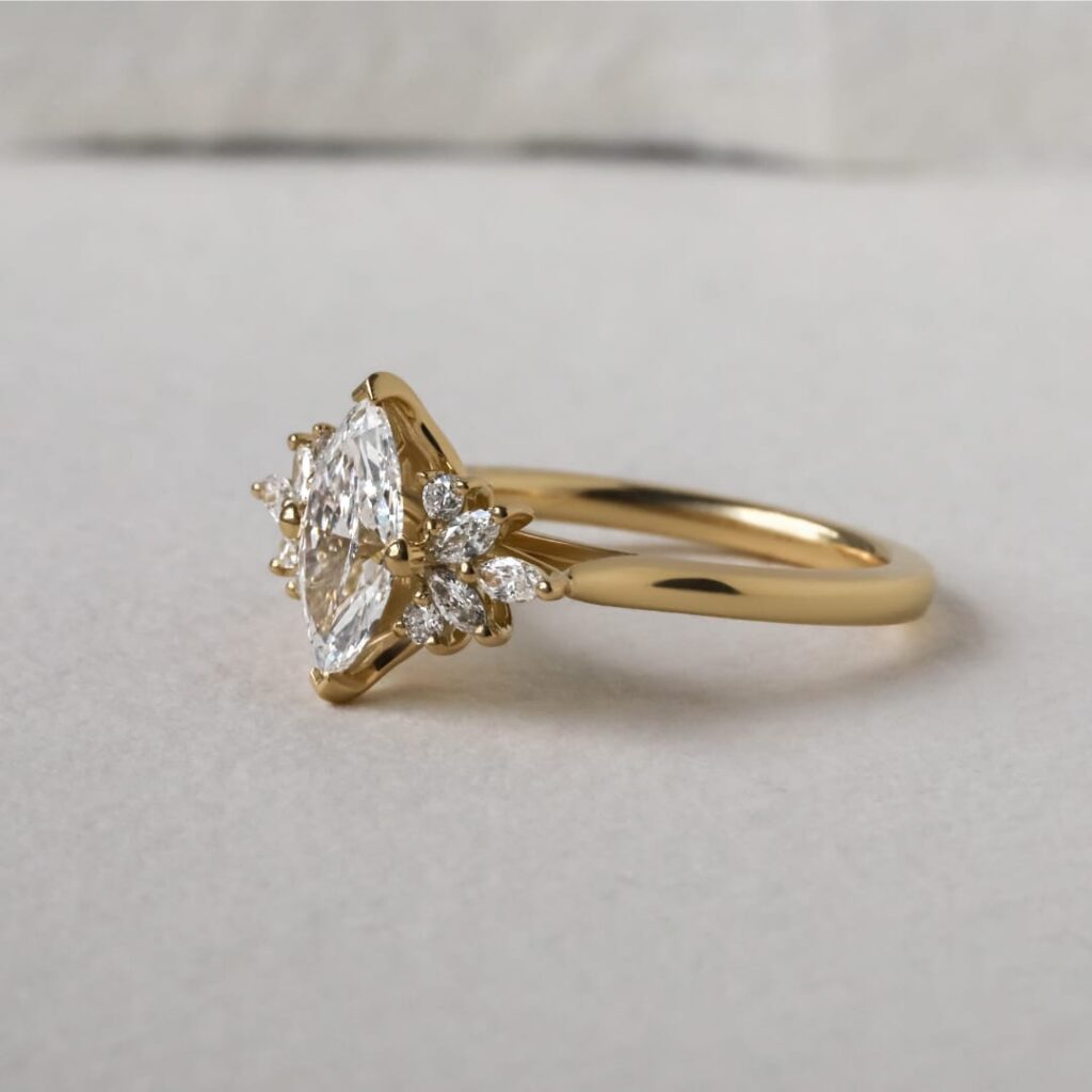 Flower Engagement Ring